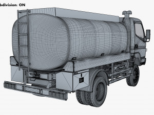 mitsubishi fuso canter 4x4 tanker 2016 Modèle 3D