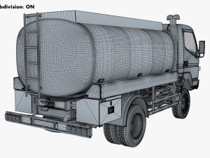 mitsubishi fuso canter 4x4 tanque 2016 Modelo 3D