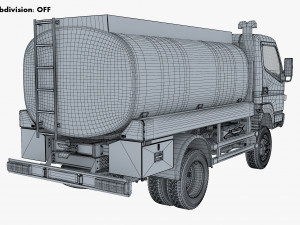 mitsubishi fuso canter 4x4 tanker 2016 Modèle 3D