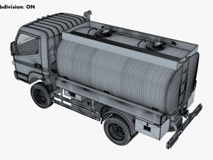 mitsubishi fuso canter 4x4 tanker 2016 Modèle 3D