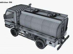 mitsubishi fuso canter 4x4 tanque 2016 Modelo 3D