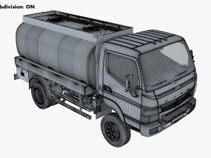 mitsubishi fuso canter 4x4 tanker 2016 Modèle 3D