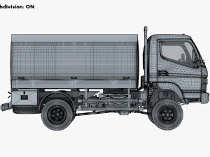 mitsubishi fuso canter 4x4 tanque 2016 Modelo 3D