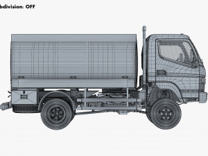 mitsubishi fuso canter 4x4 tanker 2016 Modèle 3D
