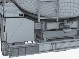 mitsubishi fuso canter 4x4 tanque 2016 Modelo 3D