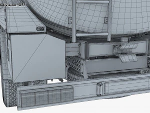 mitsubishi fuso canter 4x4 tanque 2016 Modelo 3D