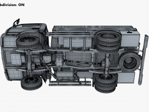 mitsubishi fuso canter 4x4 tanker 2016 Modèle 3D