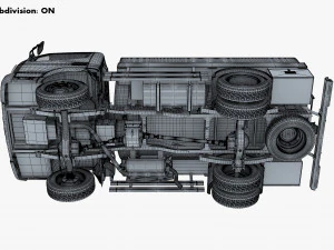 mitsubishi fuso canter 4x4 tanque 2016 Modelo 3D