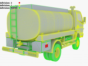 mitsubishi fuso canter 4x4 tanker 2016 Modèle 3D