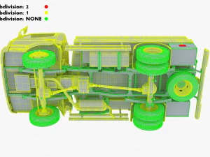 mitsubishi fuso canter 4x4 tanque 2016 Modelo 3D
