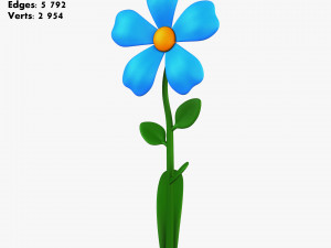 Cartoon flower collection volume 1 3D Модель
