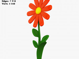 Cartoon flower collection volume 1 3D Модель