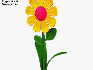 Cartoon flower collection volume 1 3D Модель