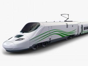 high speed passenger train v 1 3D Model