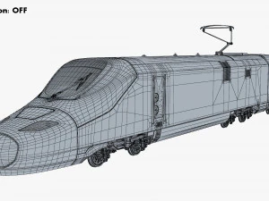Haramain High Speed Train v 1 3D Model