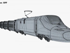 Haramain High Speed Train v 1 3D Model