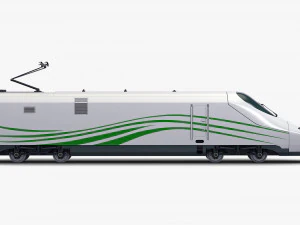 high speed electric locomotive v 1 3D Model