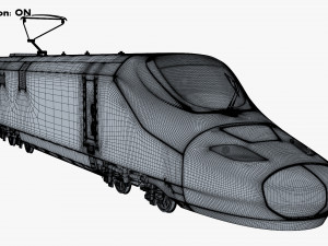 high speed electric locomotive v 1 3D Модель