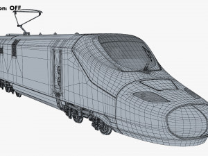 high speed electric locomotive v 1 3D Модель