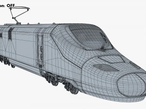 high speed electric locomotive v 1 3D Model