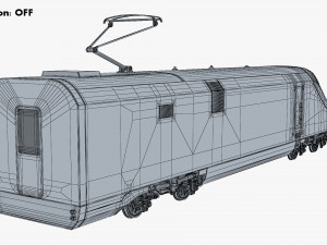 high speed electric locomotive v 1 3D Модель