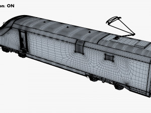 high speed electric locomotive v 1 3D Модель