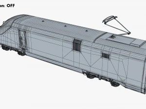 high speed electric locomotive v 1 3D Model