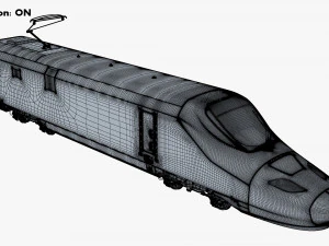 high speed electric locomotive v 1 3D Model