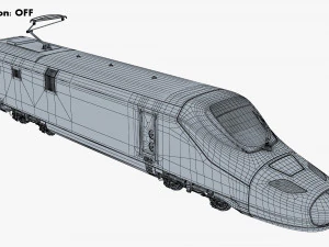 high speed electric locomotive v 1 3D Model