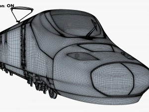 high speed electric locomotive v 1 3D Model