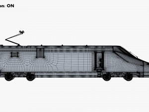 high speed electric locomotive v 1 3D Модель