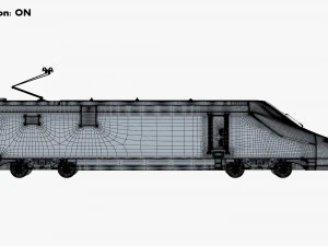 high speed electric locomotive v 1 3D Model