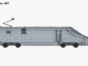 high speed electric locomotive v 1 3D Модель