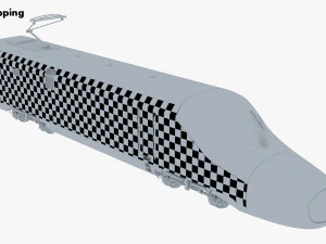 high speed electric locomotive v 1 3D Model