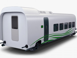high speed railway passenger car v 1 3D Model