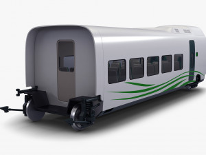 high speed railway passenger car v 1 3Dモデル
