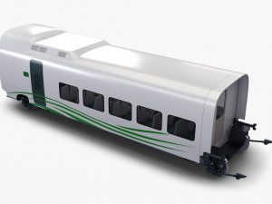 high speed railway passenger car v 1 3Dモデル