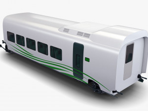 high speed railway passenger car v 1 3Dモデル