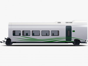 high speed railway passenger car v 1 3Dモデル