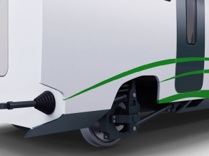 high speed railway passenger car v 1 3Dモデル