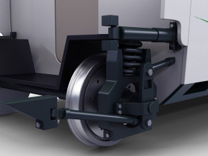 high speed railway passenger car v 1 3Dモデル