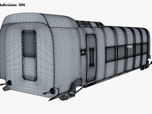 high speed railway passenger car v 1 3Dモデル