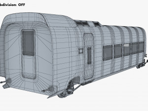 high speed railway passenger car v 1 3Dモデル