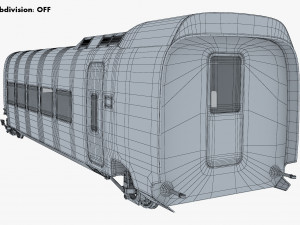 high speed railway passenger car v 1 3Dモデル