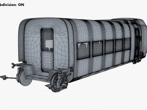 high speed railway passenger car v 1 3Dモデル