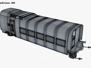 high speed railway passenger car v 1 3Dモデル