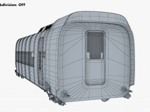 high speed railway passenger car v 1 3Dモデル