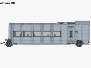 high speed railway passenger car v 1 3Dモデル