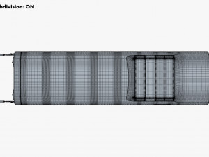 high speed railway passenger car v 1 3Dモデル