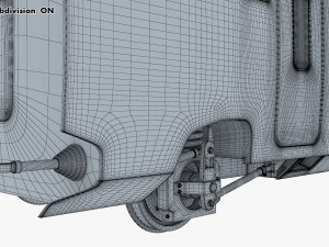 high speed railway passenger car v 1 3Dモデル